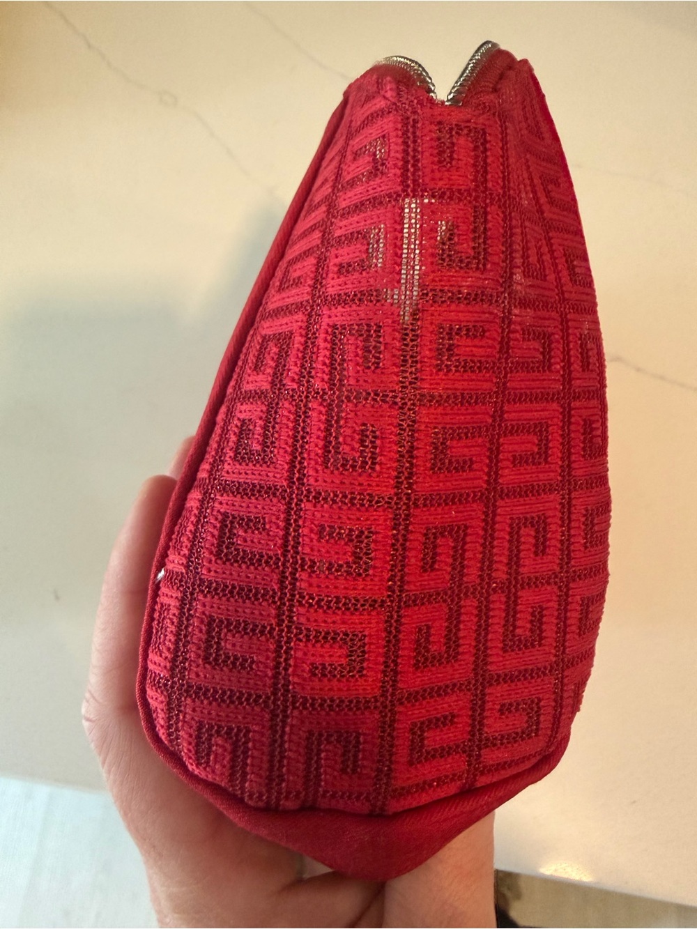 Givenchy Red Logo Cosmetic Pouch - Picture 5 of 5
